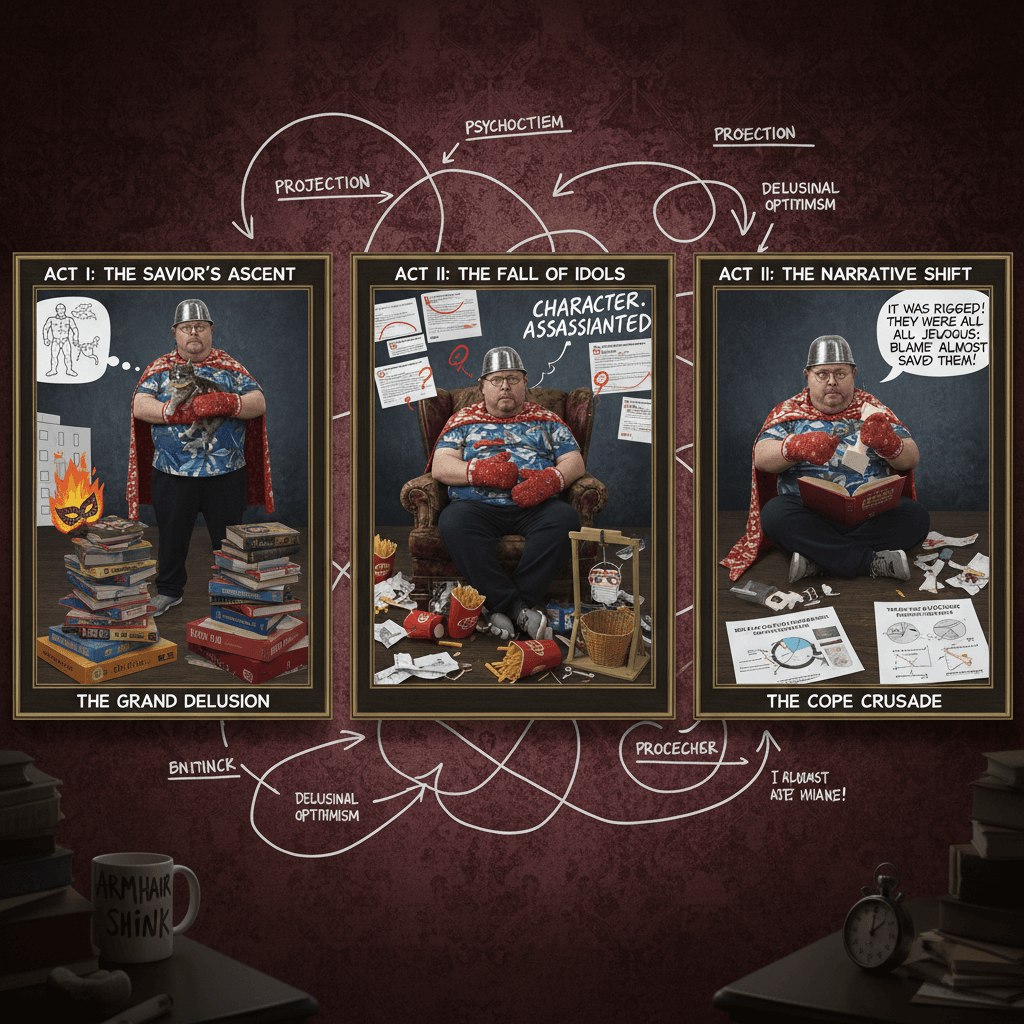 the rescue fantasy speedrun: from hero to fool in 3 acts