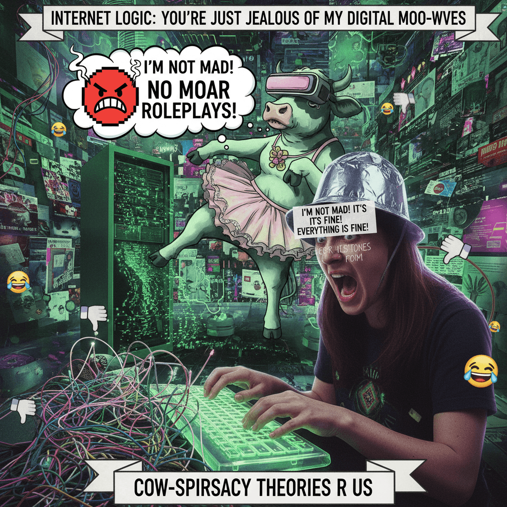 someone's mad about cow roleplay on the internet