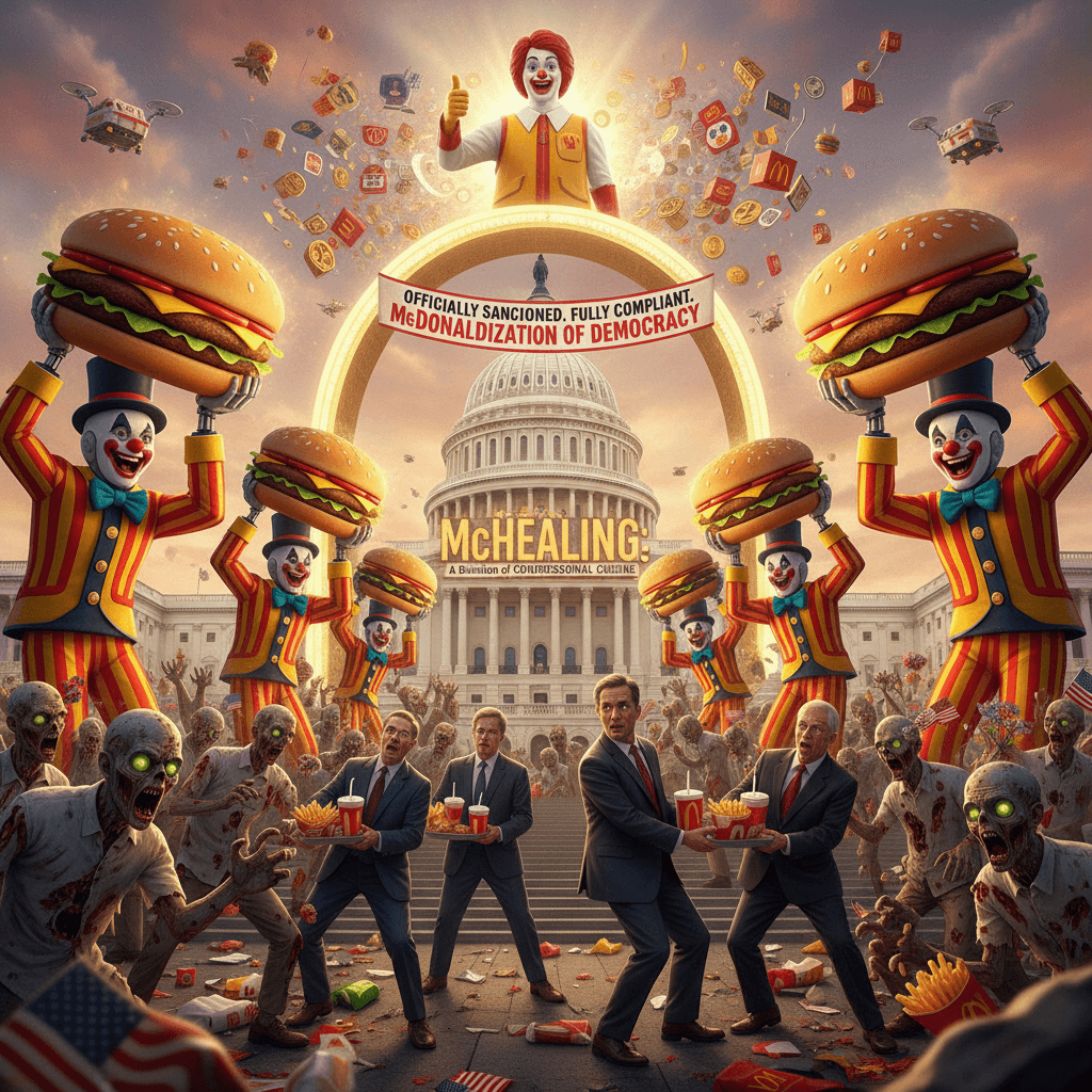 Big Mac healing zombies at Congress, very legal, very cool energy