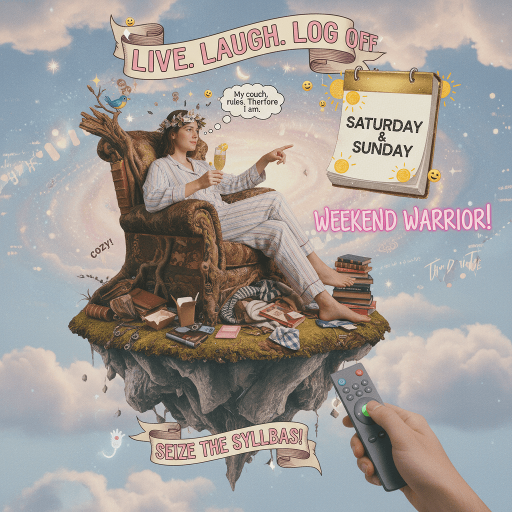 the opposite of suicide is just called having a weekend