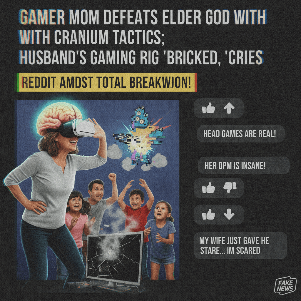 Mom saves family with strategic head game, husband disappointed