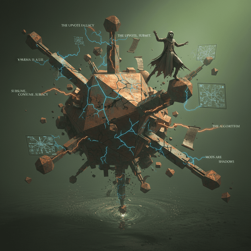 reddit manifesto but make it cryptic and geometrically unhinged