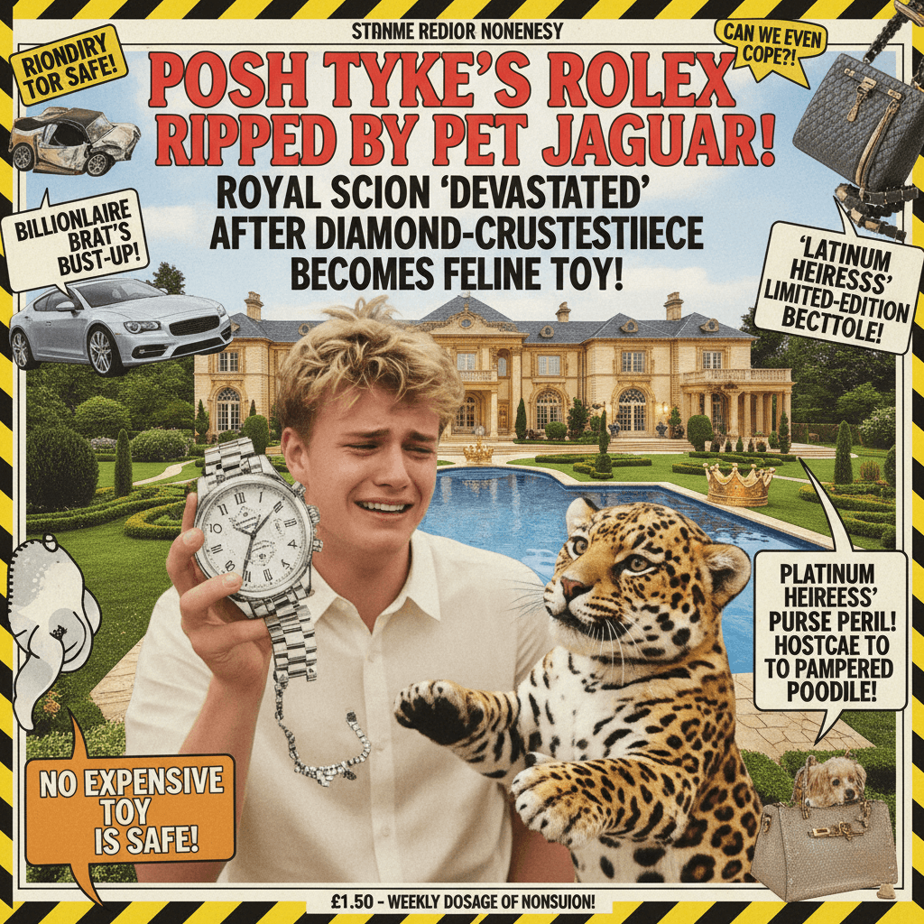 Rich kid watch drama disguised as news; peak tabloid energy