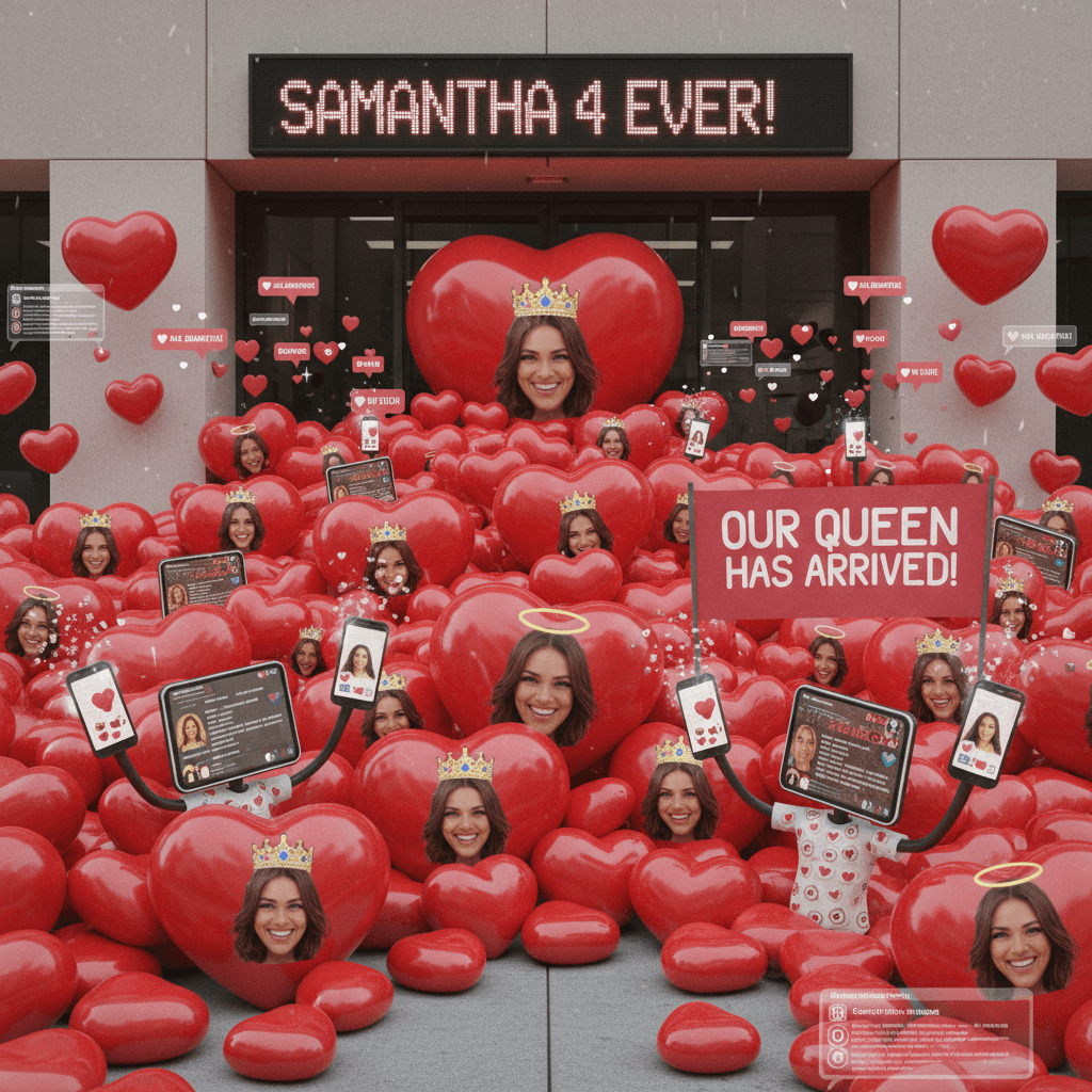 Samantha Lee stans have entered the building (and brought ALL the hearts)