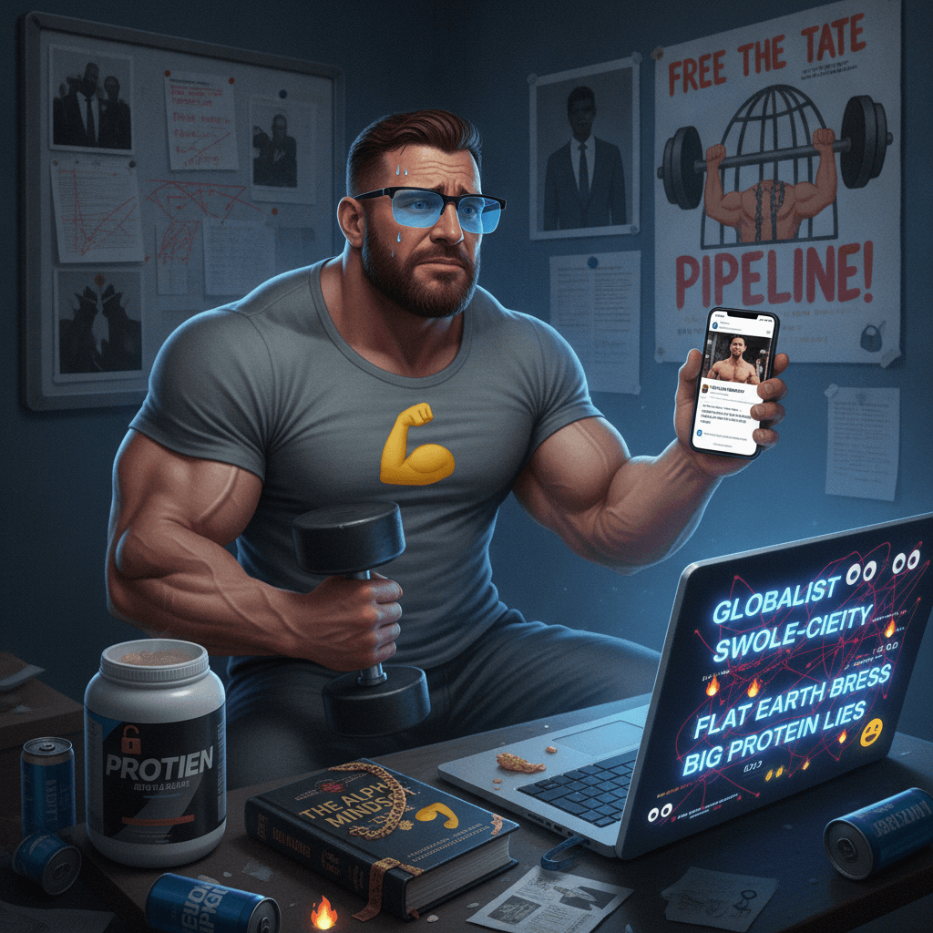 LinkedIn gym bro discovers conspiracy theories, immediately regrets it