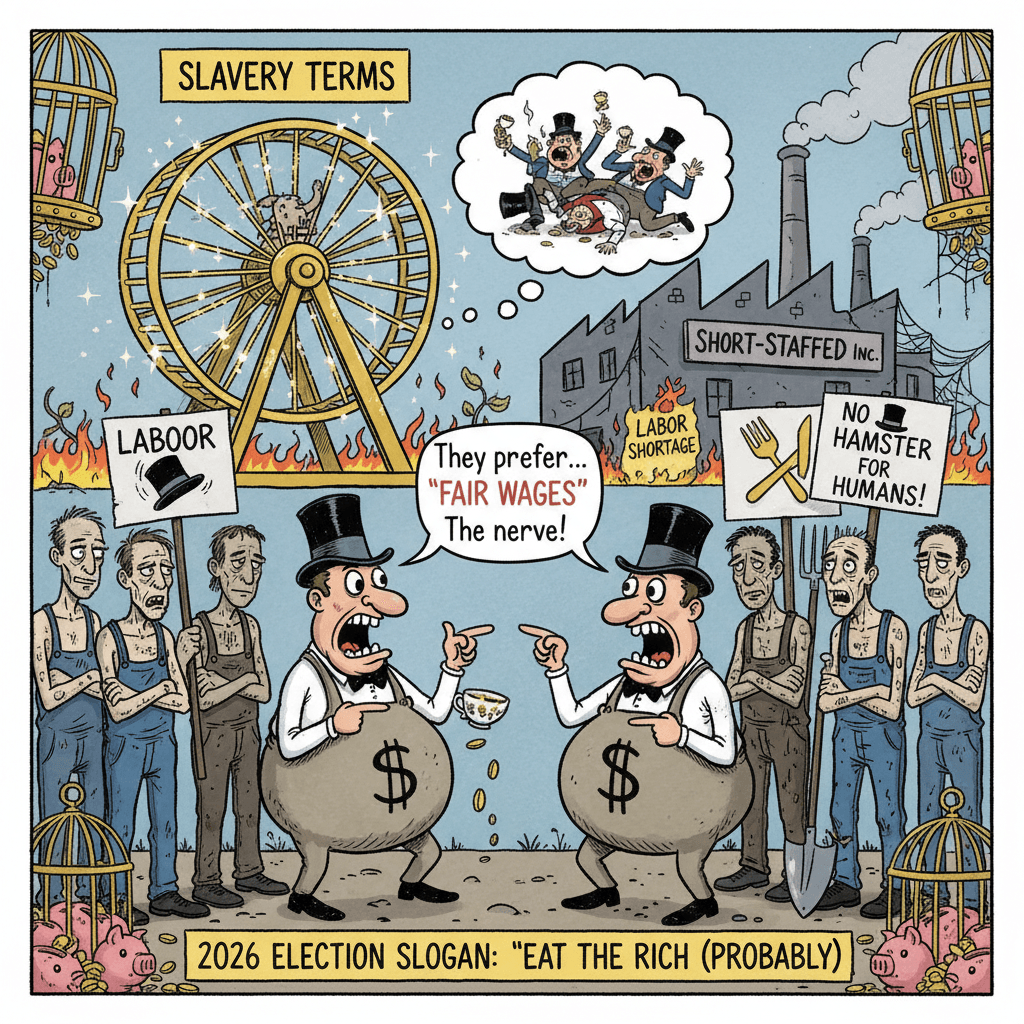Rich guys shocked workers won't accept slavery terms they'd never accept