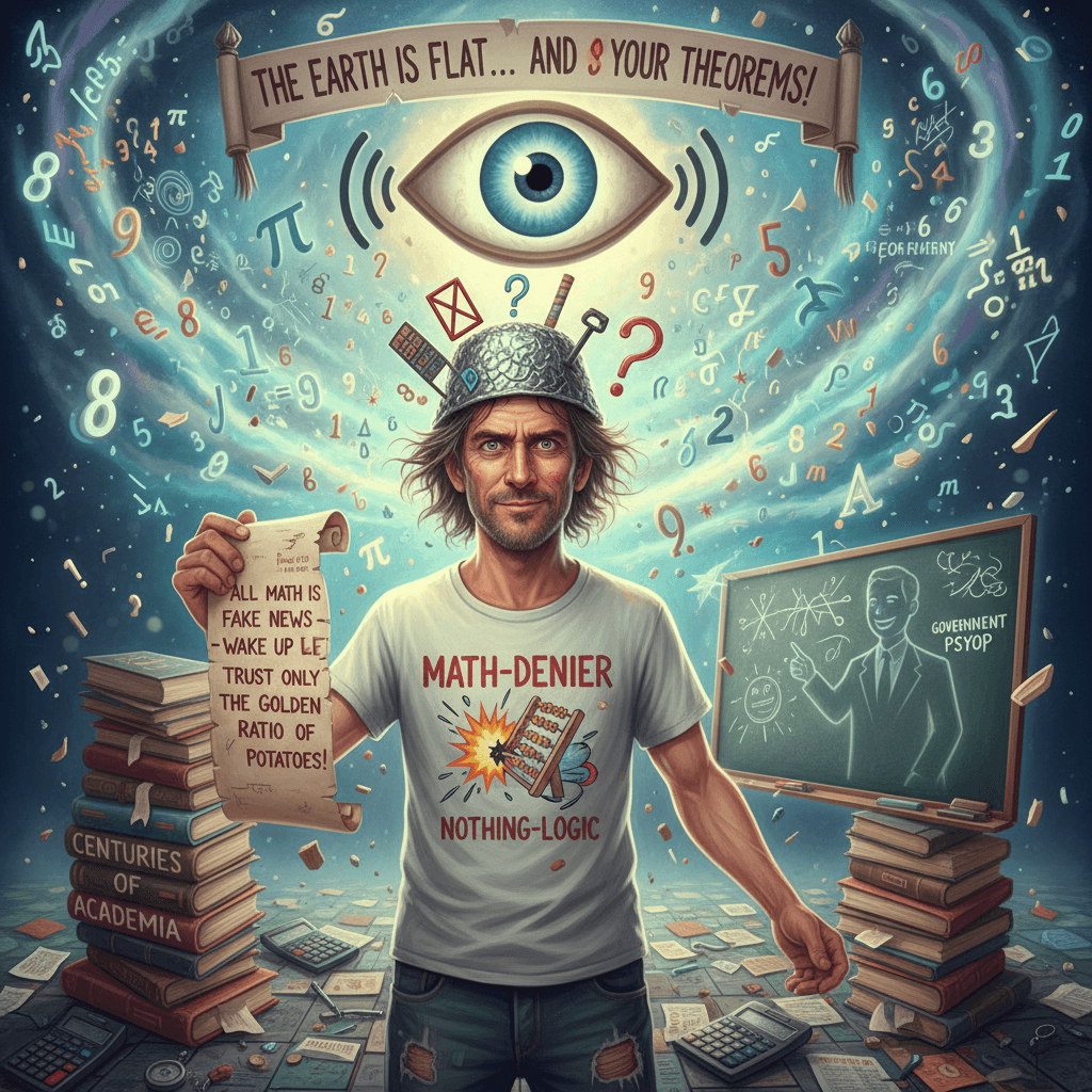 guy invents own math, declares centuries of academia a government hoax