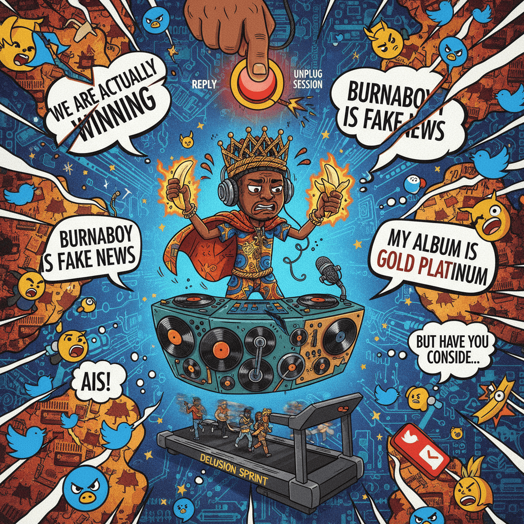 Nigerian music cope seshion gets cut off mid-rant