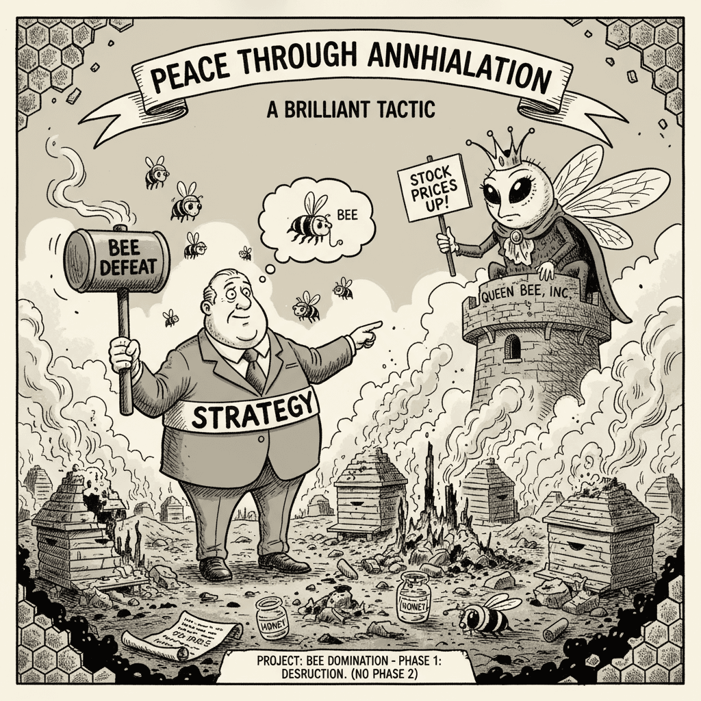 Destroying beehives to own the bees: a flawless strategy