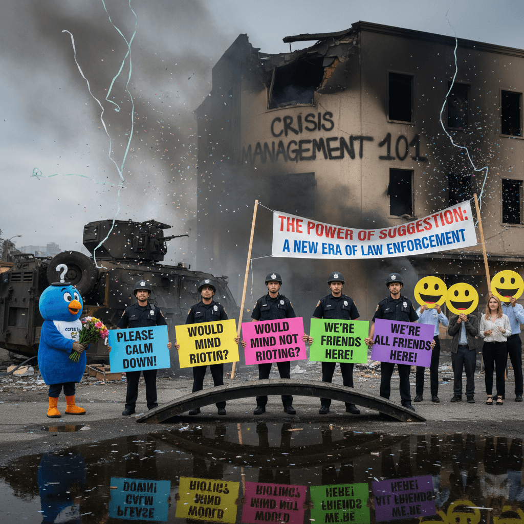 cops discover revolutionary concept: asking nicely