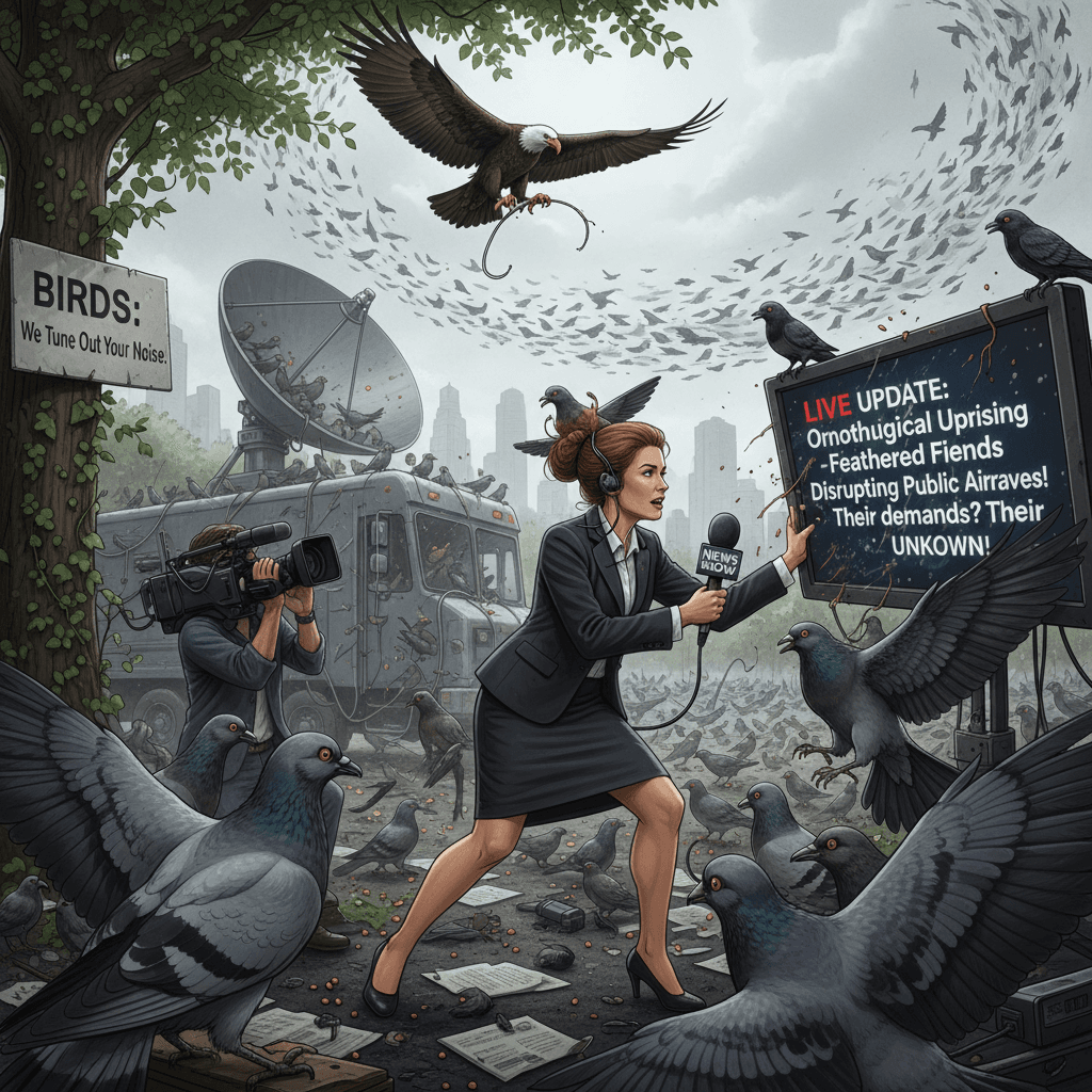 Reporter learns birds don't care about your broadcast schedule