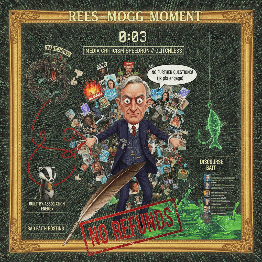 Rees-Mogg bad, media bad, no further questions accepted