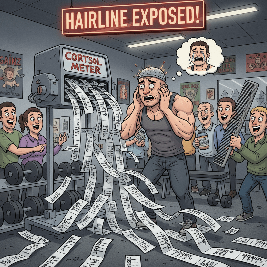 Cortisol meter go brrrr: hairline exposed edition