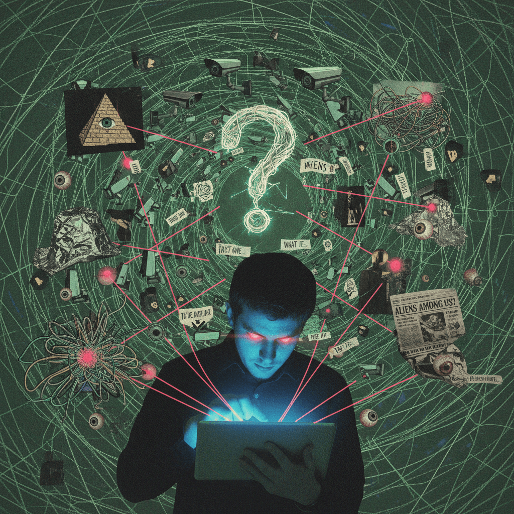 connecting dots so hard the picture becomes a conspiracy web