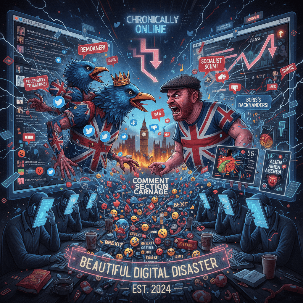 Political Twitter meets Facebook uncles in beautiful comment section disaster