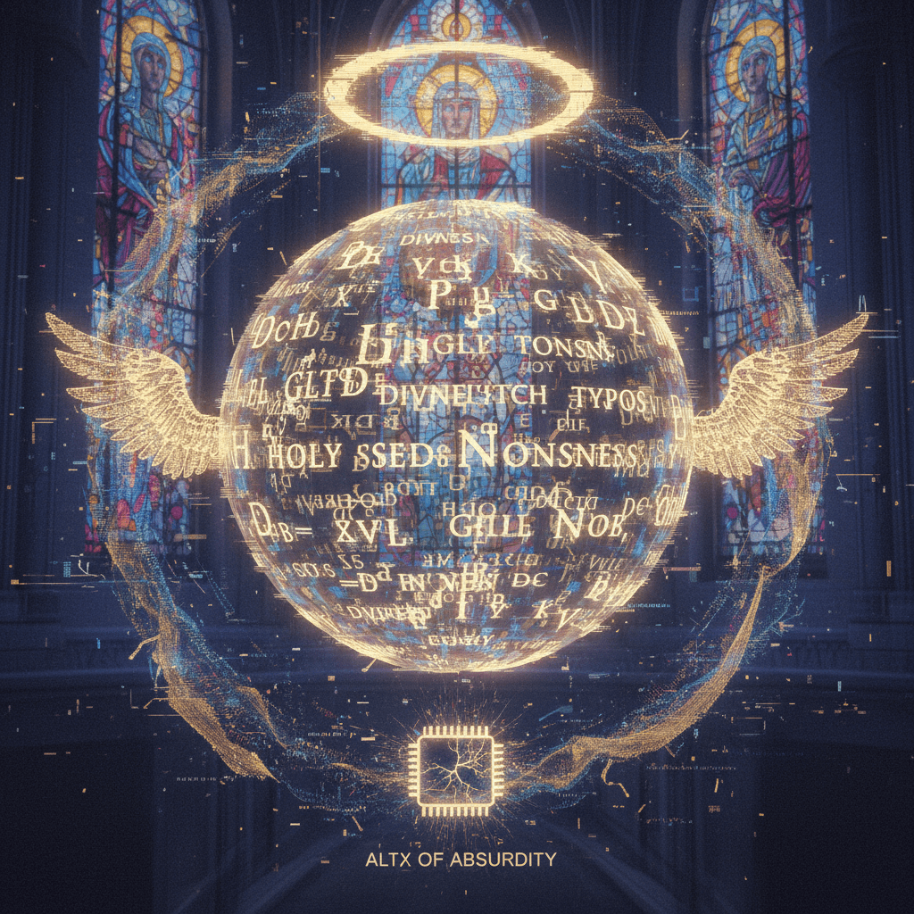 spiritual word soup with typos as features, not bugs