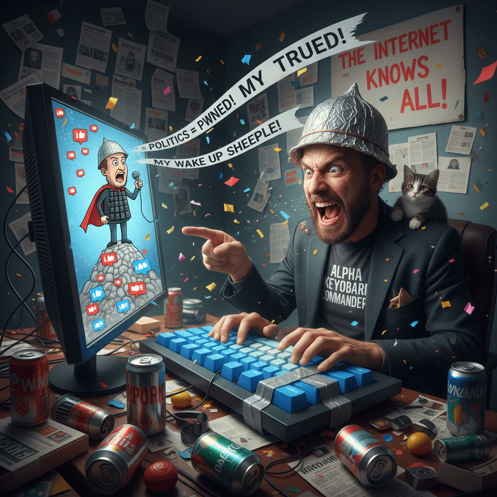 bro discovered caps lock and thinks he's solving politics