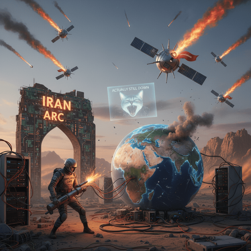 Iran's internet goes down, comes back up, actually still down (feat. Starlink)