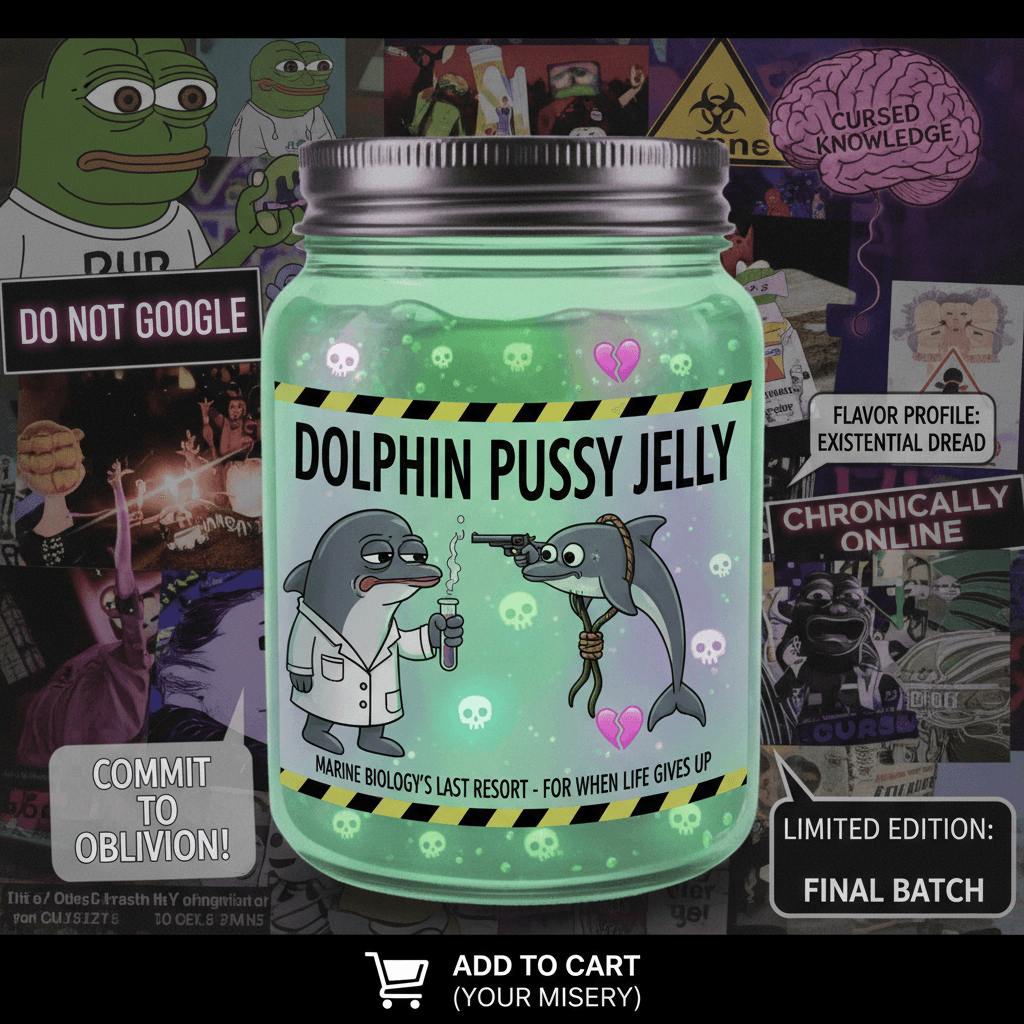 Dolphin pussy jelly: where marine biology meets suicidal ideation
