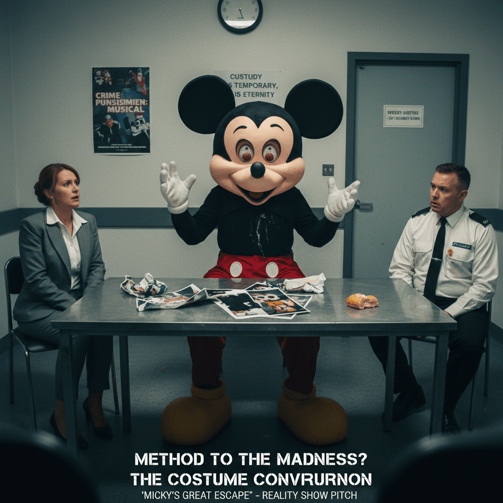 Man speedruns jail sentence via Mickey Mouse cosplay