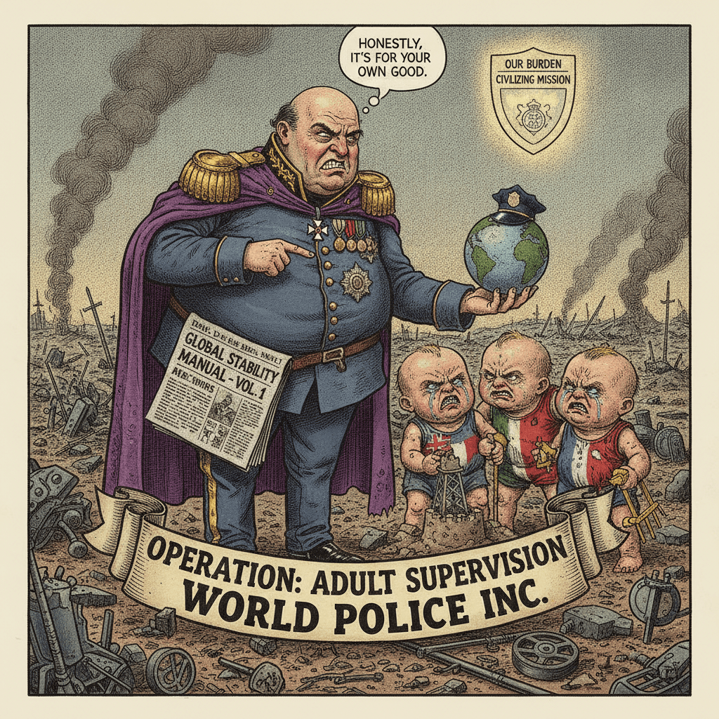 reluctant imperialist tells global south to 'grow up'