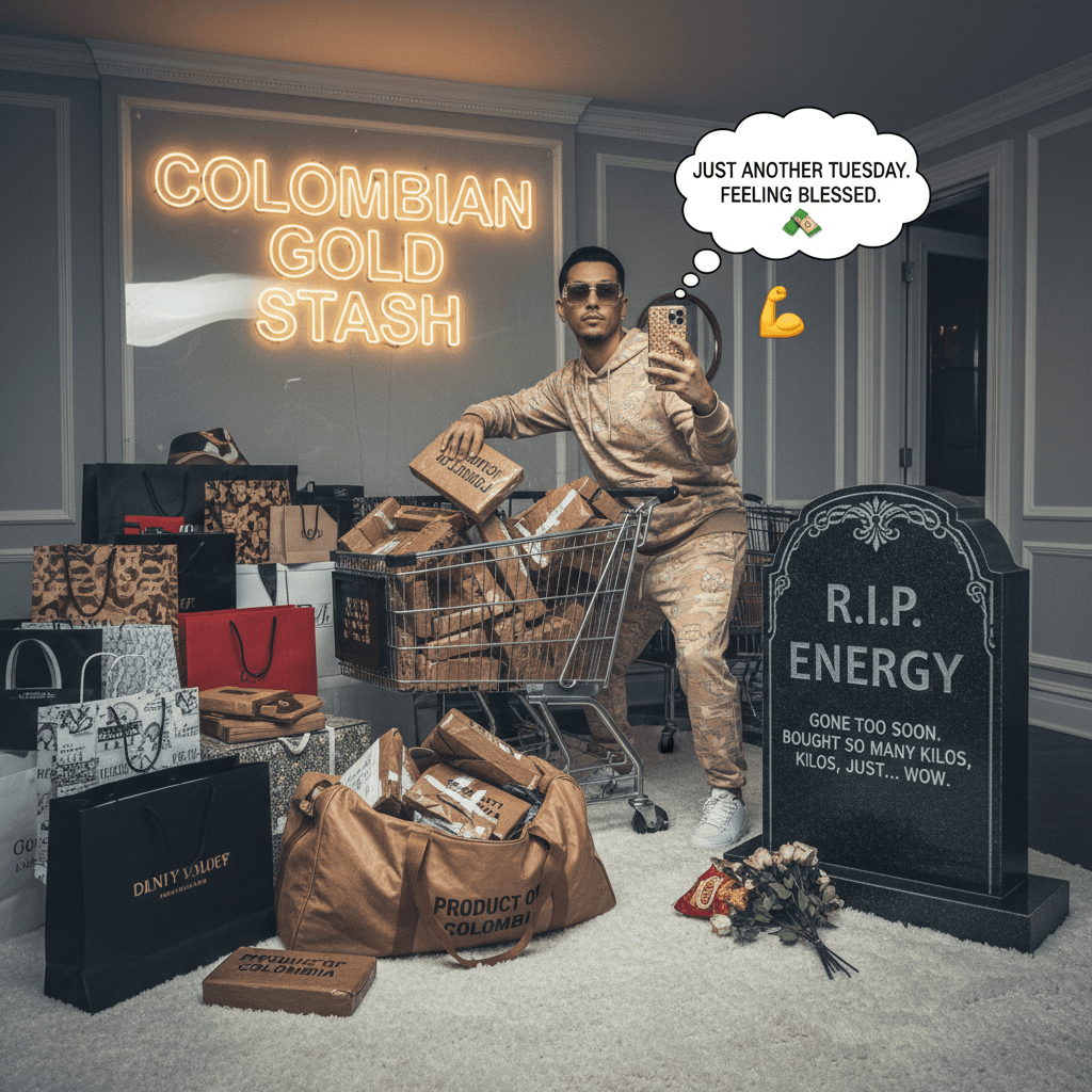 buying kilos casually then pivot to RIP energy