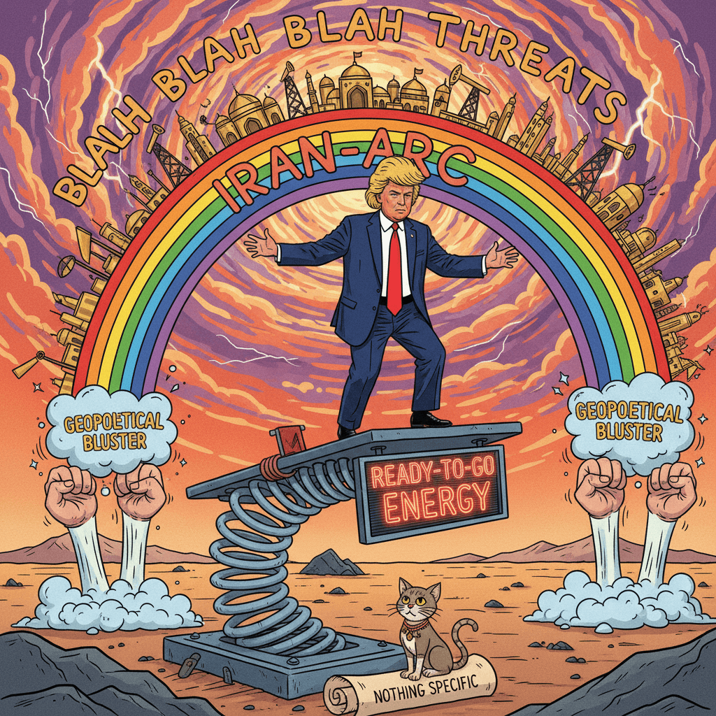 Trump: *vaguely threatens Iran support, says nothing specific*