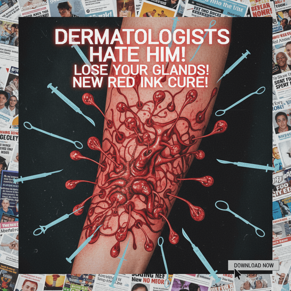 Red ink steals your sweat glands, dermatologists hate this one weird trick