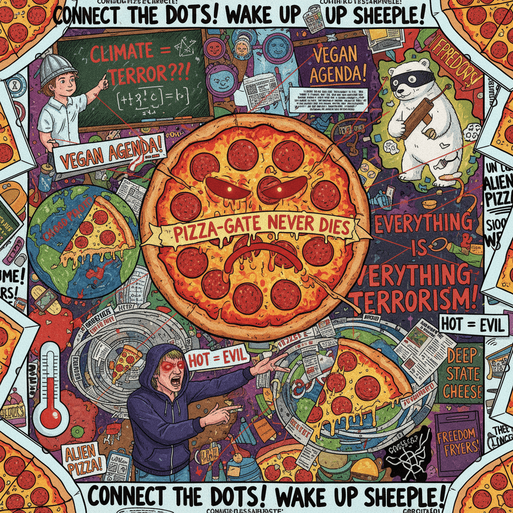 Pizza Accords? Climate Justice? Everything's terrorism now apparently