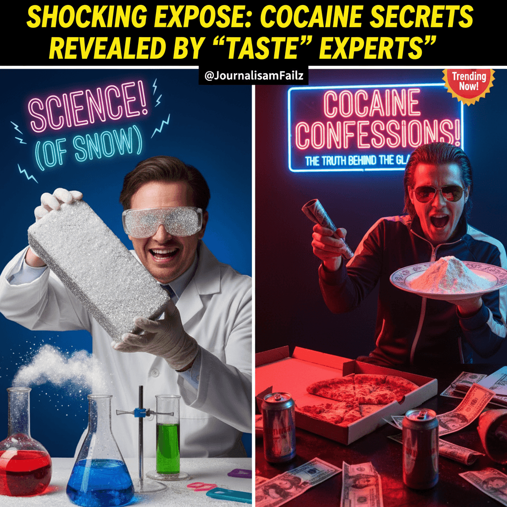 Using cocaine props to explain cocaine science, very tasteful journalism