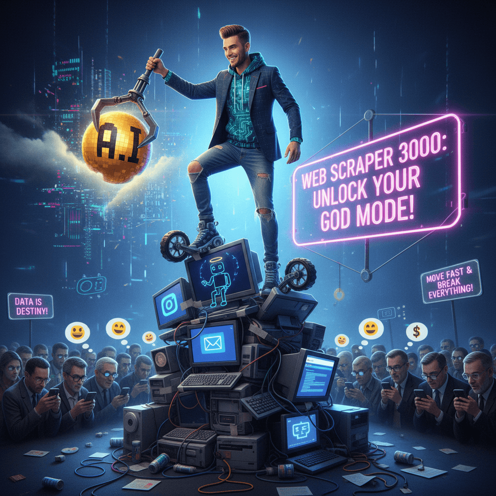 bro just discovered web scraping and thinks he unlocked AI's final form