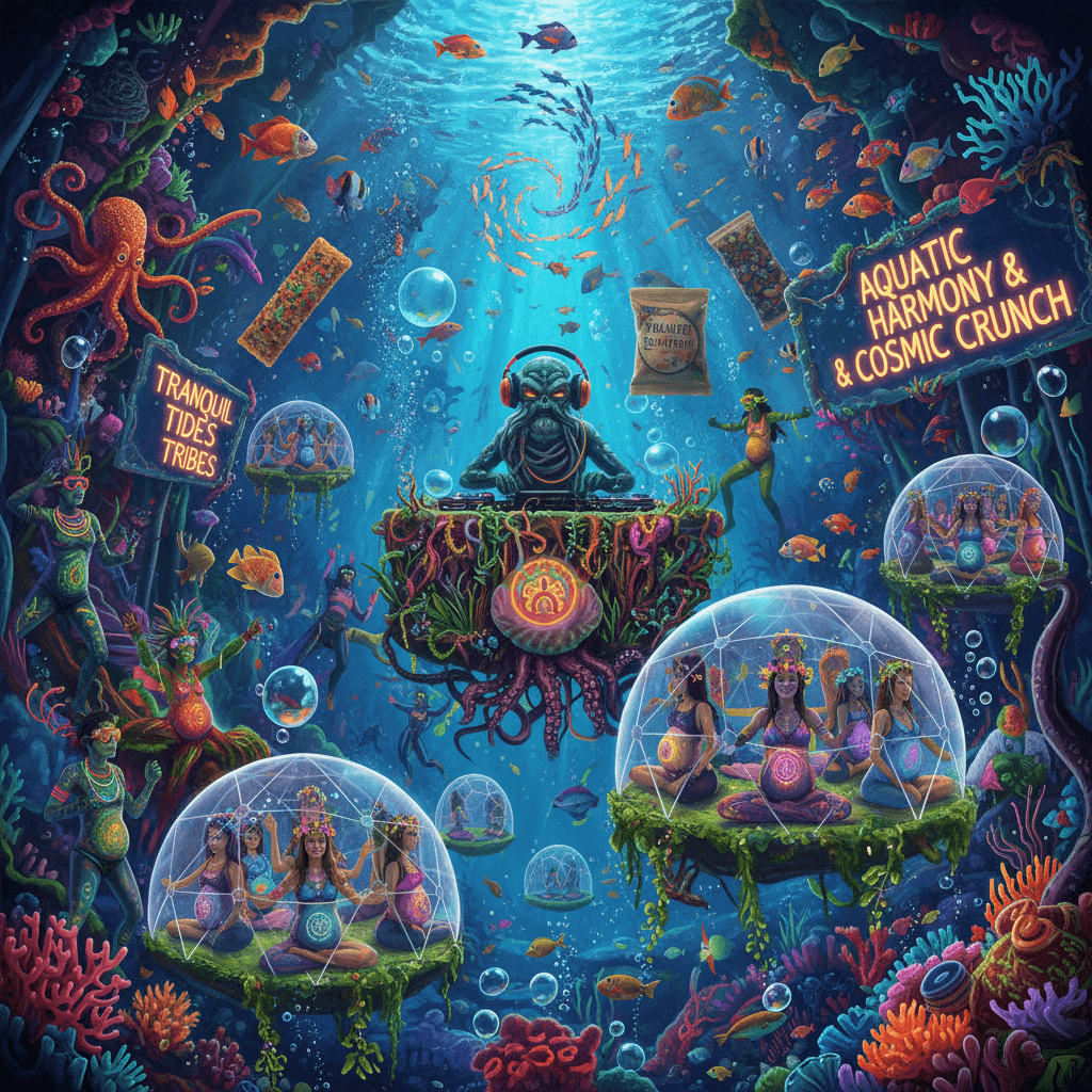 Underwater rave meets granola festival, now with prenatal yoga!