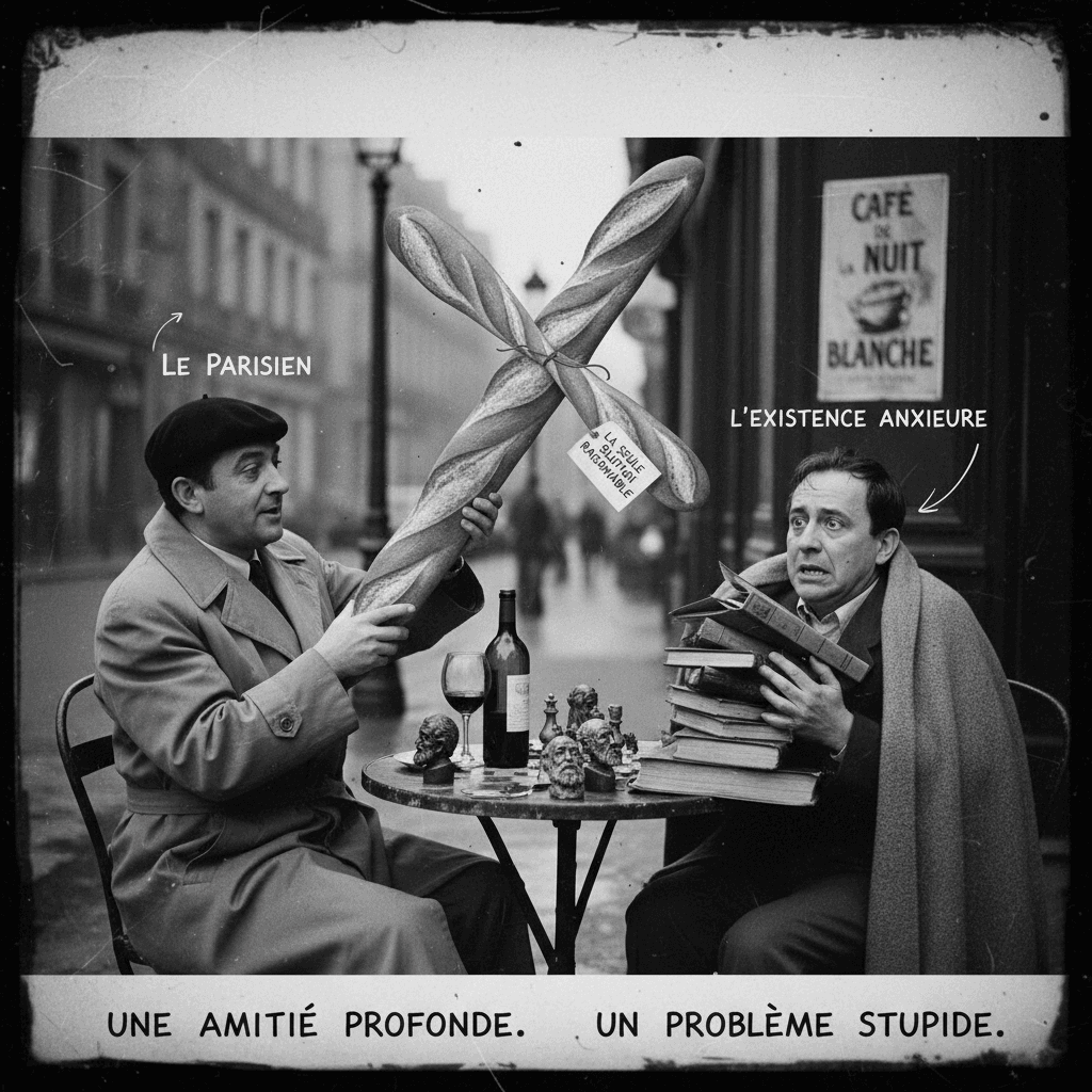 Парижанин proposes the only reasonable solution to existential dread