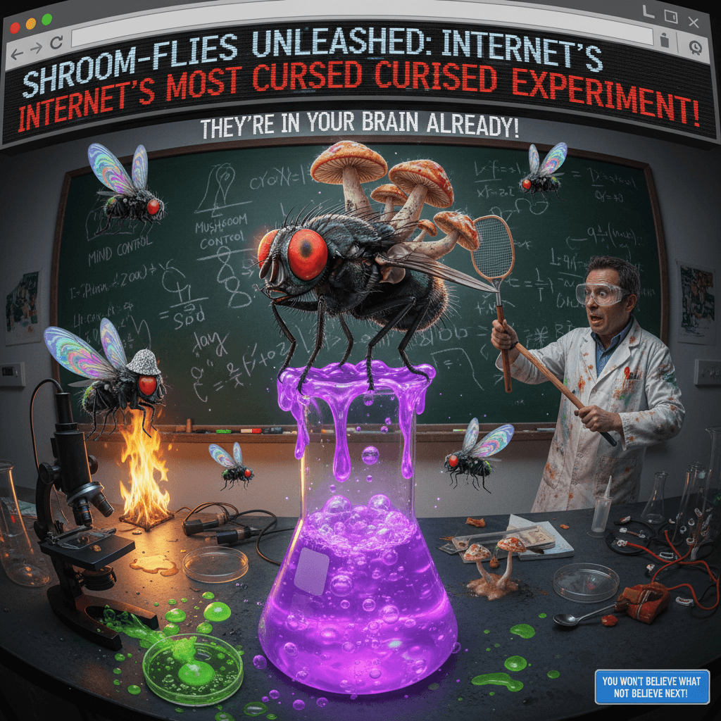 Fruit flies on shrooms: the experiment nobody asked for but everyone fears