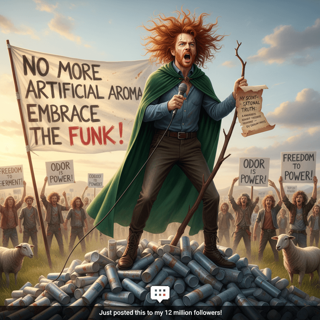 Welsh singer discovers deodorant is tyranny, shares findings