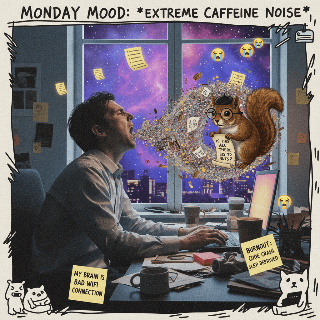 screaming into the void but make it quirky and weirdly relatable