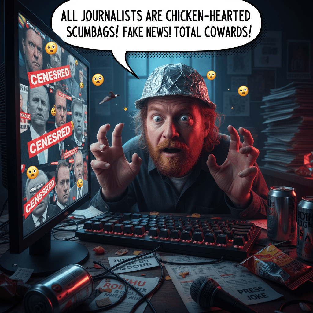 Every reporter is a coward (very normal take, definitely)