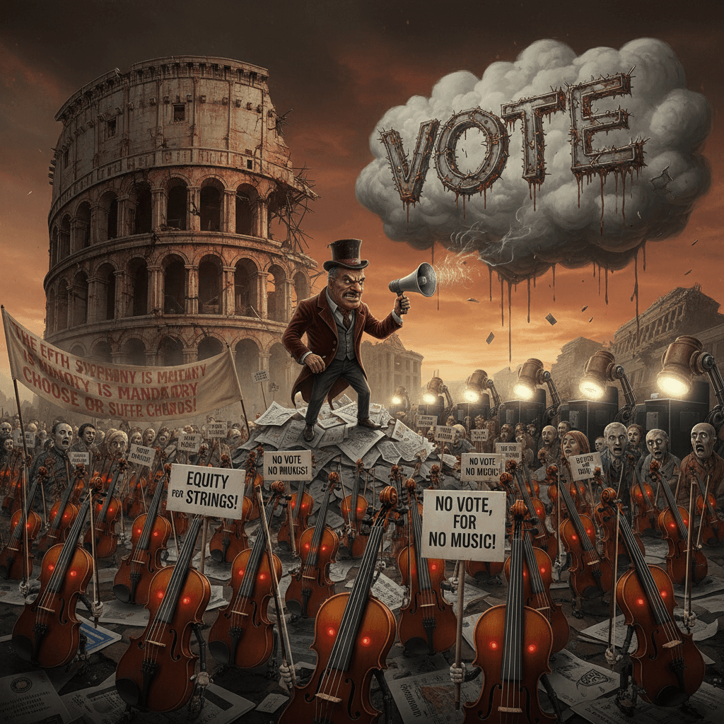 vote or the fiddles unionize and demand representation