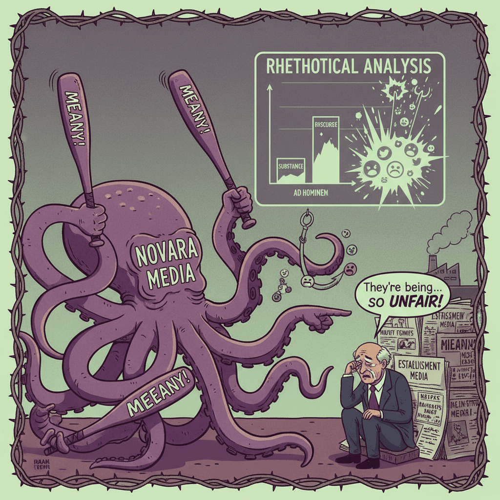 novara media does the intellectual equivalent of calling someone a meanie