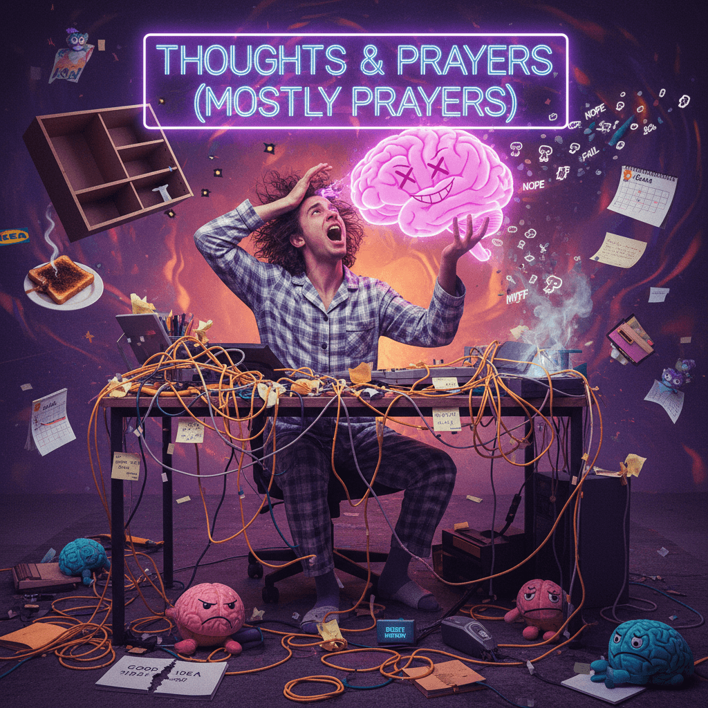 trusted my brain once, brain said nah