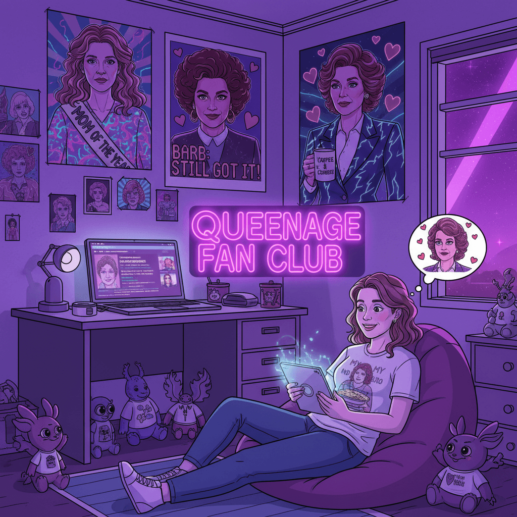 Simping for fictional middle-aged women in 2024, very normal behavior