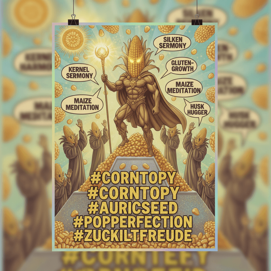 corncare agenda meets motivational poster fever dream