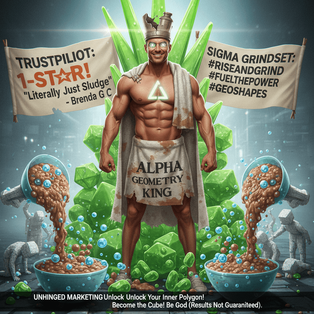 Oliver S. achieves godhood through geometry-shaped substance