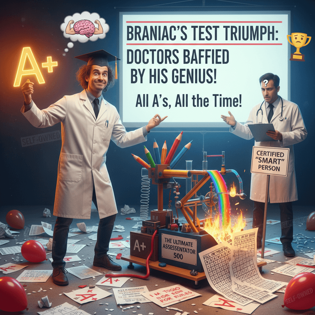 Genius brags about acing test, immediately proves he doesn't understand exams