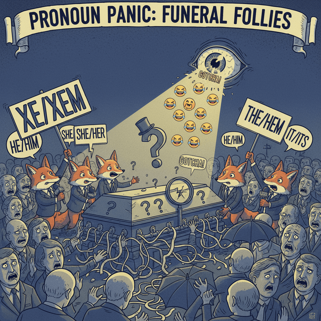 Fox News discovers pronouns, weaponizes them at funeral