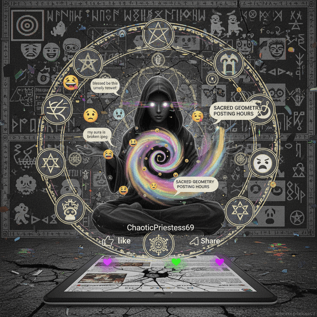 manifesting chaos through sacred geometry and vibes