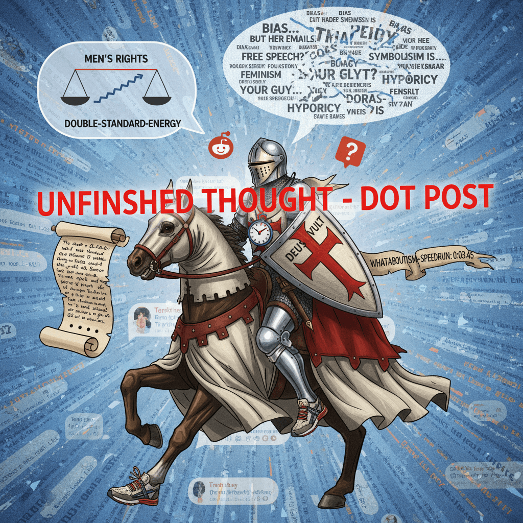 unfinished rant about bias cuts off mid-sentence like a Reddit post