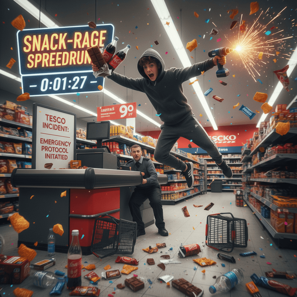 teenager risks felony over chocolate and coke, very normal behavior