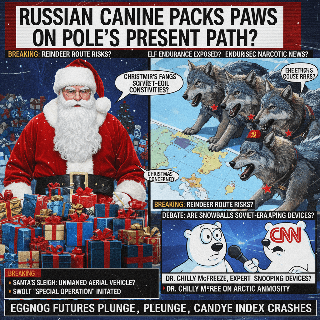 CNN really asked if Putin's wolves are threatening Santa's logistics