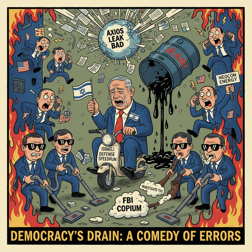 Axios leak bad, Iran win, Netanyahu sad, FBI plz investigate thx